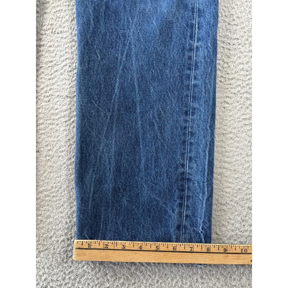 Levis 501 Jeans Mens 36x34 (Fits 34x29) Blue Button Fly Straight Leg - Picture 2 of 12